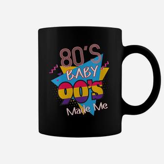 Womens Vintage Retro 80S Baby 90S Made Me Graphic Coffee Mug | Crazezy