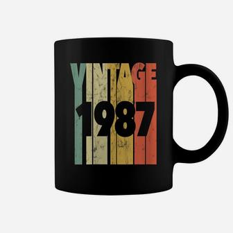Womens Vintage Retro Made In 1987 Classic 34Th Birthday Coffee Mug | Crazezy