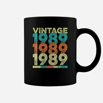 Womens Vintage Retro Made In 1989 Birthday Gift For A 30 Year Old Coffee Mug | Crazezy