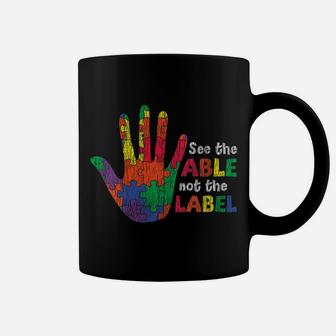 Womens Vintage See The Able Proud Mom Autistic Kid Autism Awareness Coffee Mug | Crazezy CA