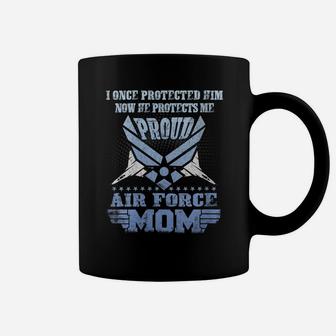 Womens Womens Pride Military Family - Proud Mom Air Force Coffee Mug | Crazezy
