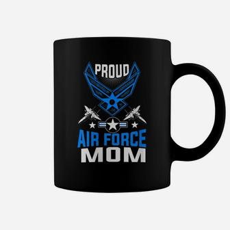 Womens Womens Proud Us Air Force Mom Shirt Us Air Force Military Coffee Mug | Crazezy UK