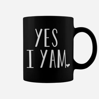 Womens Yes I Yam Funny Thanksgiving Matching Couple Coffee Mug | Crazezy