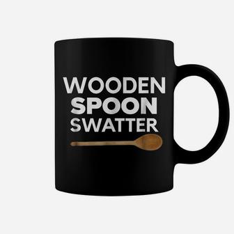 Wooden Spoon Swatter Shirt Funny Mom Dad Parents Matching Coffee Mug | Crazezy UK