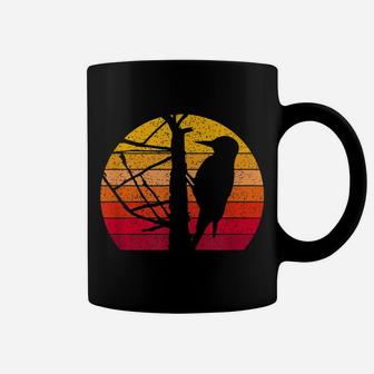 Woodpecker In A Tree Birdslover Retro Nature-Lover Coffee Mug | Crazezy