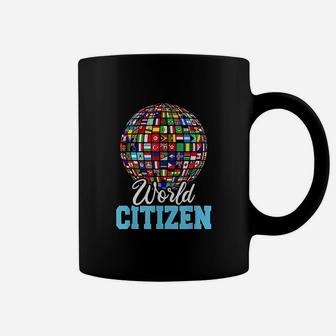 World Citizen Round World Country Flags For Global People Coffee Mug | Crazezy AU