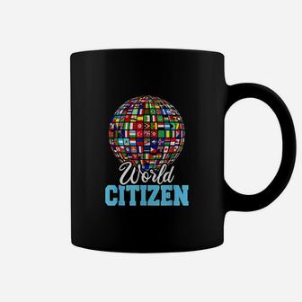 World Citizen Round World Country Flags For Global People Coffee Mug - Thegiftio