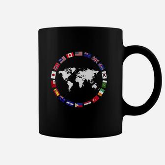 World Map Country Flag Atlas Coffee Mug | Crazezy