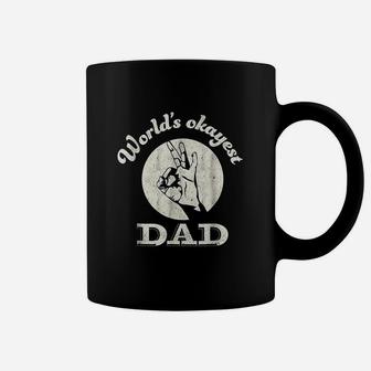 Worlds Okayest Dad Fathers Day Funny Coffee Mug | Crazezy DE