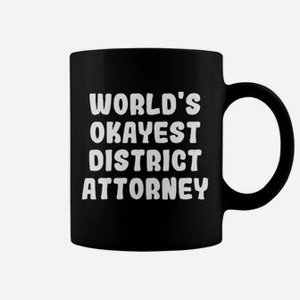 Worlds Okayest District Attorney Soft Coffee Mug - Thegiftio UK