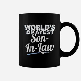 Worlds Okayest Son In Law Coffee Mug | Crazezy