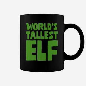World's Tallest Elf Xmas Santa's Elves Christmas Pun Holiday Coffee Mug | Crazezy UK