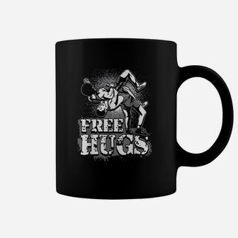 Wrestling Free Hugs Wrestling Coffee Mug | Crazezy UK