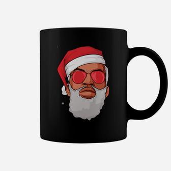 Xmas African American Santa Merry Christmas Yo Yo Yo Sweatshirt Coffee Mug | Crazezy