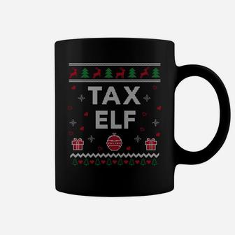 Xmas Cpa Tax Elf Funny Accountant Gift Ugly Christmas Sweatshirt Coffee Mug | Crazezy AU