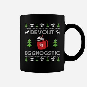 Xmas Devout Eggnogstic Eggnog Ugly Christmas Sweater Coffee Mug | Crazezy UK