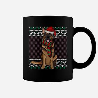Xmas German Shepherd Dog Santa Hat Ugly Christmas Sweatshirt Coffee Mug | Crazezy DE