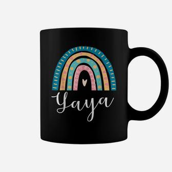 Yaya Rainbow Gifts For Grandma Family Matching Birthday Coffee Mug | Crazezy