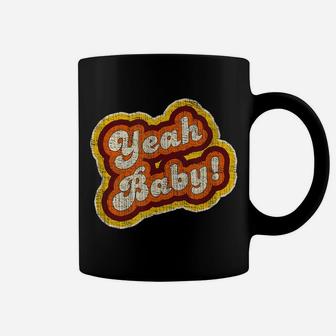 "Yeah Baby" Vintage 1970S Distressed Coffee Mug | Crazezy