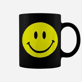 Yellow Smiley Face - Retro Yellow Happy Face Coffee Mug | Crazezy