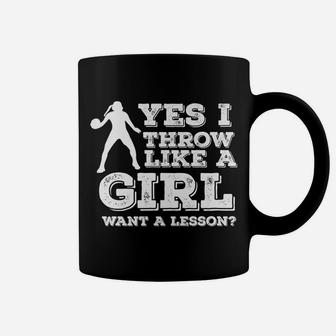 Yes I Throw Like A Girl - Softball Coffee Mug | Crazezy AU