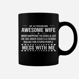Yes I'm A Spoiled Husband Of An Awesome Freaking Wife Love Coffee Mug | Crazezy DE