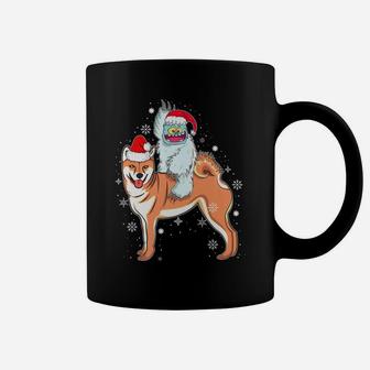 Yeti To Party Shiba Inu Santa Hat Christmas Pajama Xmas Gift Coffee Mug | Crazezy