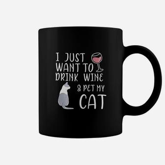 Yijiu Pajamas Sets Women Soft Lovely Wine Cat Print Coffee Mug | Crazezy CA