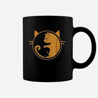 Yin And Yang Balance Cat Coffee Mug | Crazezy