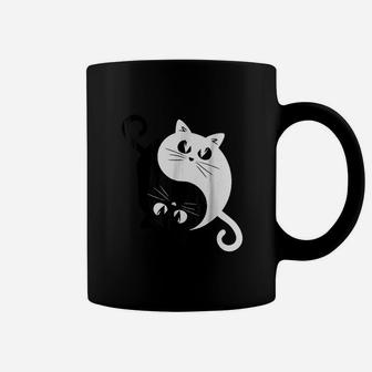 Yin And Yang Cats Funny Cute Kittens Coffee Mug | Crazezy