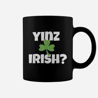 Yinz Irish Funny Pittsburgh St Patricks Day Shamrock Green Coffee Mug - Thegiftio UK