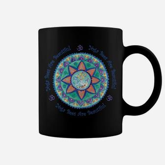 Yoga Bees Om Mandala Sweatshirt Coffee Mug | Crazezy AU