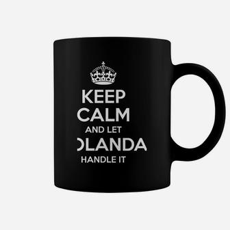Yolanda Keep Calm Personalized Name Funny Birthday Gift Idea Coffee Mug | Crazezy AU