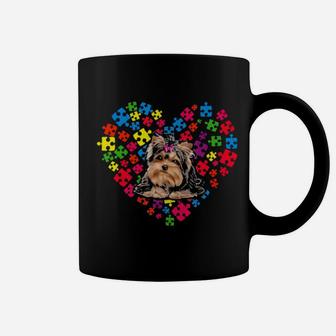 Yorkshire Terrier Autism Awareness Gifts For Dog Mom And Dad Coffee Mug - Monsterry CA