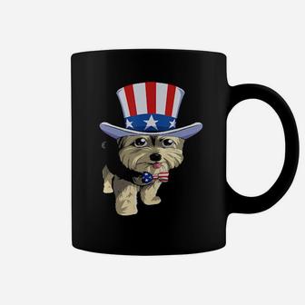 Yorkshire Terrier Merica 4Th Of July American Flag Patriotic Coffee Mug - Monsterry DE