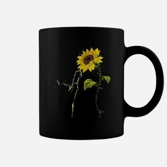 You Are My Sunshine Sunflower Cat Style Tee Shirt Coffee Mug | Crazezy