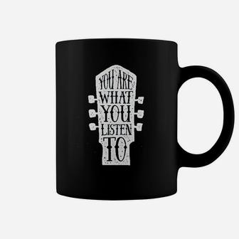 You Are What You Listen To Music Retro Vintage Guitar Band Coffee Mug | Crazezy CA
