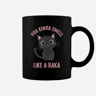You Kinda Smell Like A Baka Funny Viral Meme For Cat Lovers Coffee Mug | Crazezy