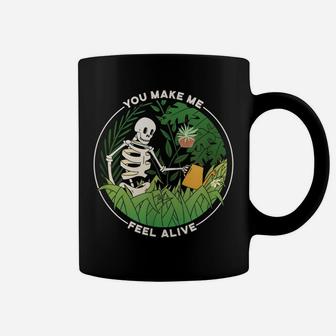 You Make Me Feel Alive - Gardener Plant Lady Mom Whisperer Coffee Mug | Crazezy AU