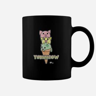 Yummeow Cat Ice Cream Cone Funny Kawaii Kitten Coffee Mug | Crazezy DE