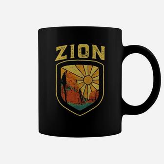 Zion National Park Utah Long Sleeve Shirt - Retro Vintage Coffee Mug | Crazezy