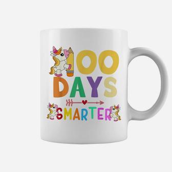 100 Days Smarter 100Th Day Of School Teacher Kids Unicorn Coffee Mug | Crazezy CA