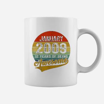 12 Years Old Born In January 2009 Coffee Mug - Thegiftio UK