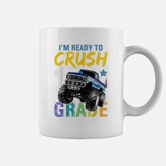 1St Grade Monster Truck Back To School Shirt Boys Gift Coffee Mug | Crazezy