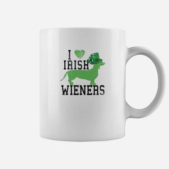 Dachshund Lovers Love Irish Wieners St Patricks Day Shirts Coffee Mug
