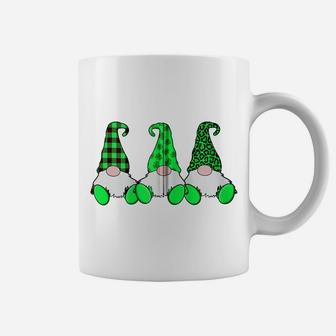 3 Irish Gnomes Leprechauns Shamrocks Leopard Plaid Hats Cute Zip Hoodie Coffee Mug | Crazezy