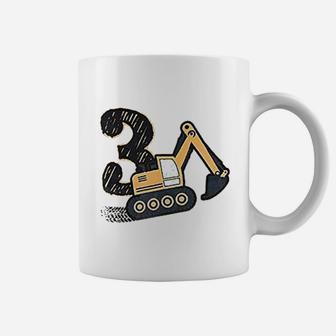 3Rd Birthday Construction Party 3 Years Old Coffee Mug | Crazezy AU