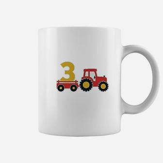 3Rd Birthday Gift Construction Party 3 Year Old Boy Coffee Mug | Crazezy AU