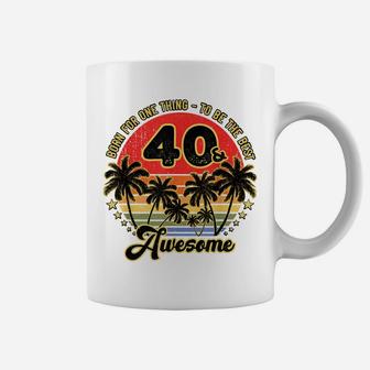 40 Year Old Gifts Sunset Palm Vintage 1982 40Th Birthday Coffee Mug | Crazezy