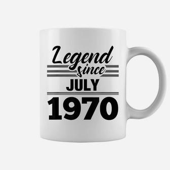 49Th Birthday Gift Legend Since July 1970 Coffee Mug | Crazezy